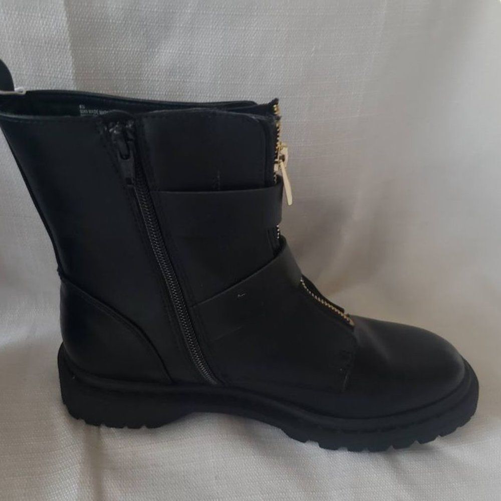 Universal Thread Double Buckle Combat Boots - Womens 6.5 -NEW - Picture 3 of 5